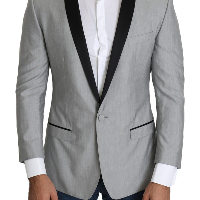 Dolce & Gabbana Light Gray Single Breasted SARTORIA Blazer