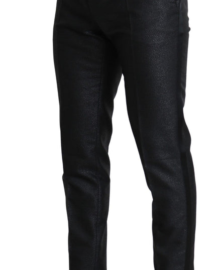 Dolce & Gabbana Black Metallic Skinny Trouser Dress