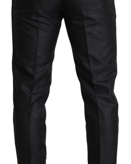 Dolce & Gabbana Black Metallic Skinny Trouser Dress