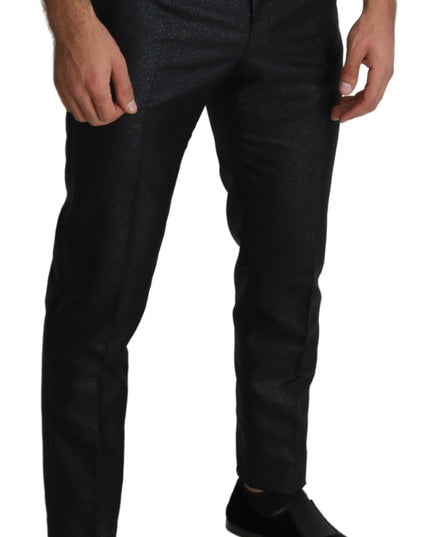 Dolce & Gabbana Black Metallic Skinny Trouser Dress