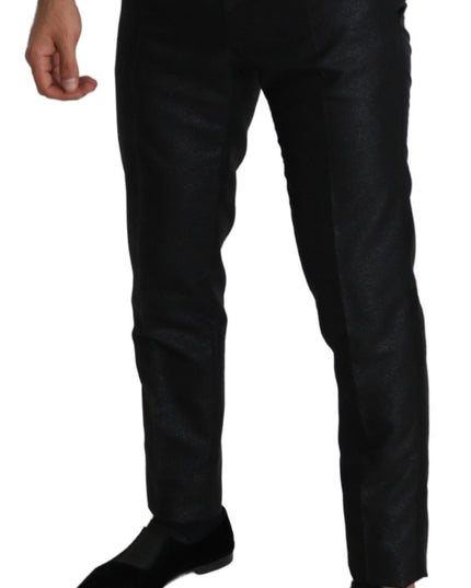 Dolce & Gabbana Black Metallic Skinny Trouser Dress
