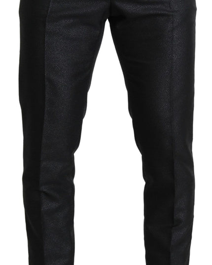 Dolce & Gabbana Black Metallic Skinny Trouser Dress