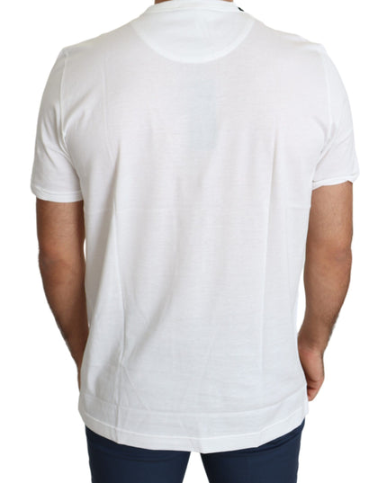 Dolce & Gabbana White Saint Valentine Hearts Print Men  T-shirt