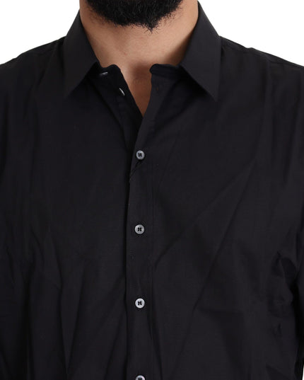Dolce & Gabbana Black Cotton Stretch Dress SICILIA Shirt