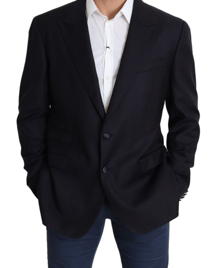 Dolce & Gabbana Black Wool Single Breasted NAPOLI Blazer