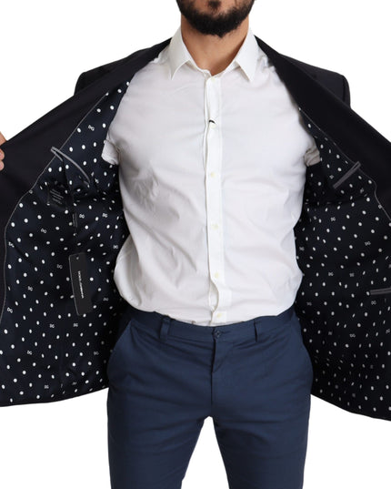 Dolce & Gabbana Black Wool Single Breasted NAPOLI Blazer