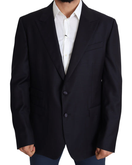 Dolce & Gabbana Black Wool Single Breasted NAPOLI Blazer