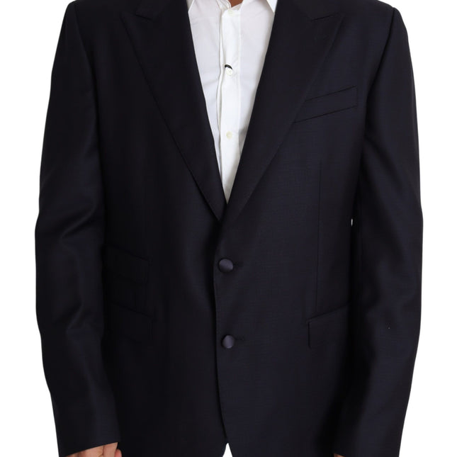 Dolce & Gabbana Black Wool Single Breasted NAPOLI Blazer