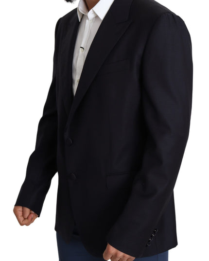 Dolce & Gabbana Black Wool Single Breasted NAPOLI Blazer