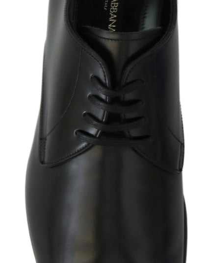 Dolce & Gabbana Derby Napoli Black Leather Dress Formal Shoes