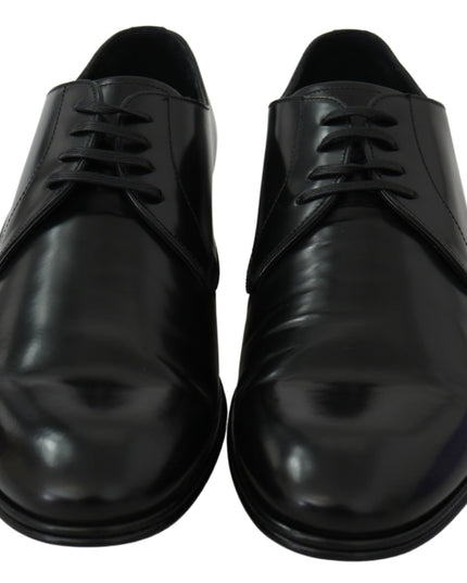 Dolce & Gabbana Derby Napoli Black Leather Dress Formal Shoes