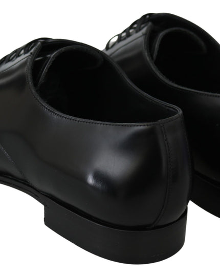 Dolce & Gabbana Derby Napoli Black Leather Dress Formal Shoes