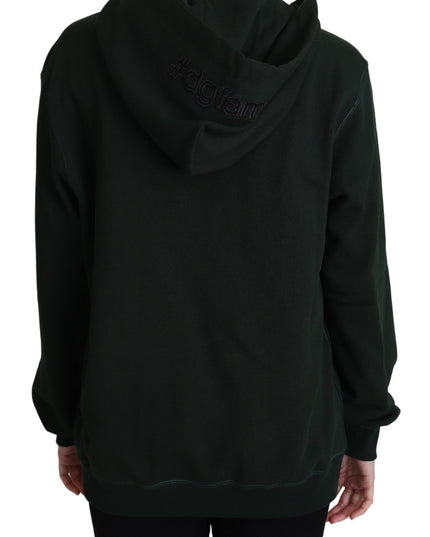 Dolce & Gabbana Dark Green Crown Embroidery Hoodie