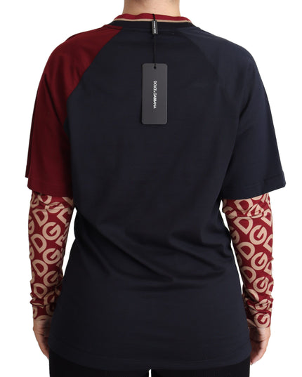 Dolce & Gabbana Multicolor Royals Crewneck Pullover Sweater