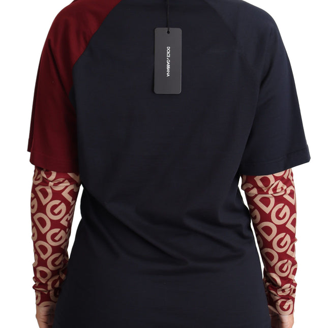 Dolce & Gabbana Multicolor Royals Crewneck Pullover Sweater