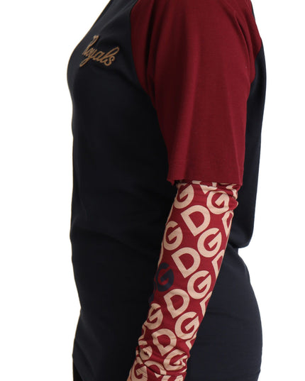 Dolce & Gabbana Multicolor Royals Crewneck Pullover Sweater