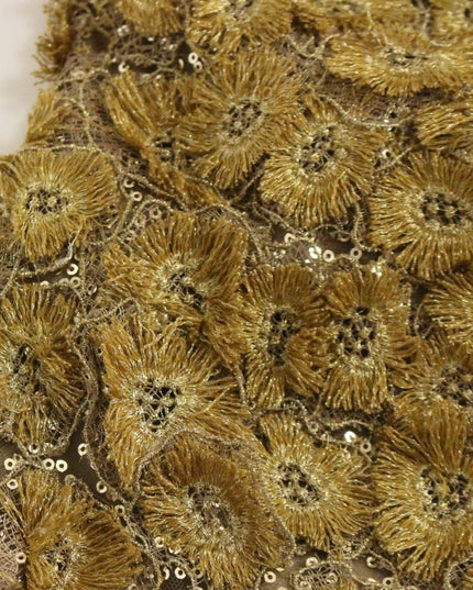 Lanre Da Silva Ajayi GOLD Long Lace Maxi Crystal Dress