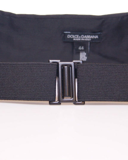 Dolce & Gabbana Black Waist Smoking Tuxedo Cummerbund Belt