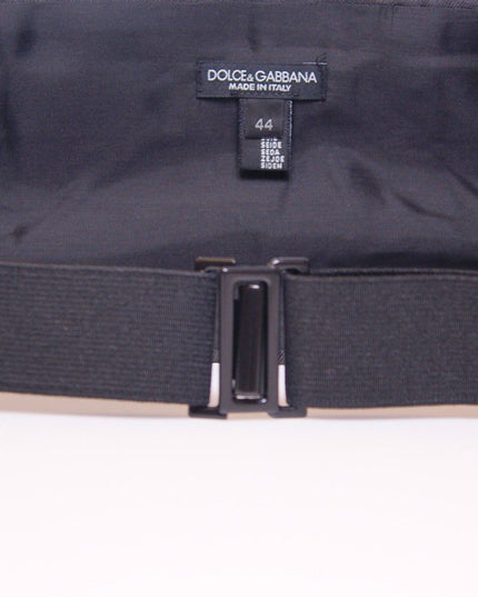 Dolce & Gabbana Black Waist Smoking Tuxedo Cummerbund Belt
