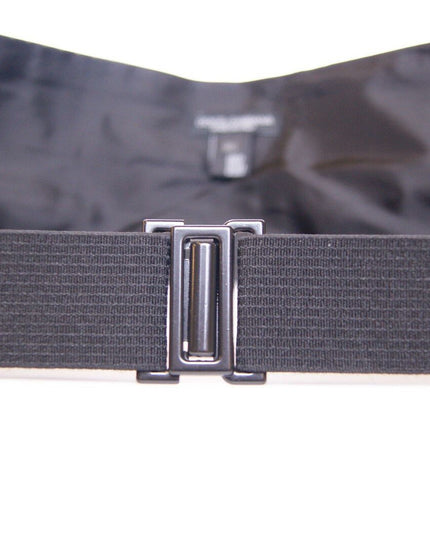 Dolce & Gabbana Black Waist Smoking Tuxedo Cummerbund Belt