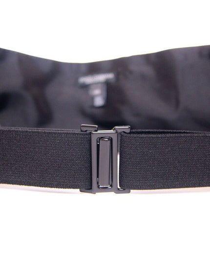Dolce & Gabbana Black Waist Smoking Tuxedo Cummerbund  Belt