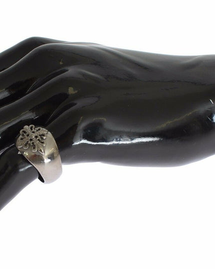 Nialaya Silver 925 Sterling Authentic  Crest Ring