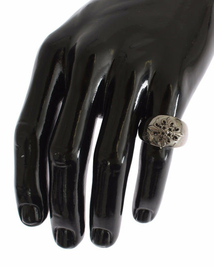 Nialaya Silver 925 Sterling Authentic  Crest Ring