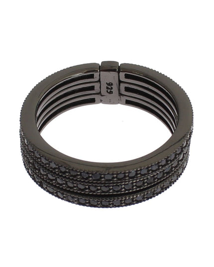 Nialaya Black CZ 925 Sterling Silver Womens