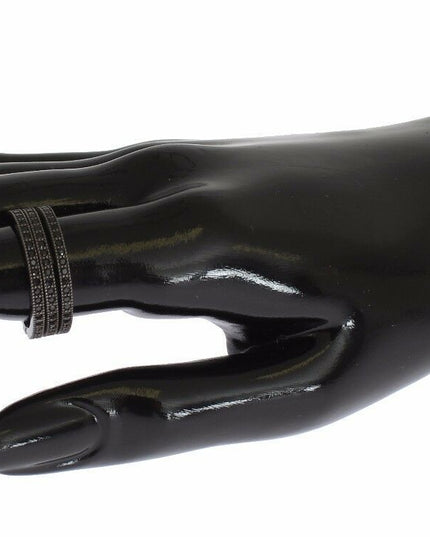 Nialaya Black CZ 925 Sterling Silver Womens