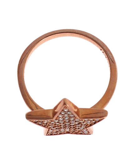 Nialaya Womens Clear CZ Star 925 Silver Ring