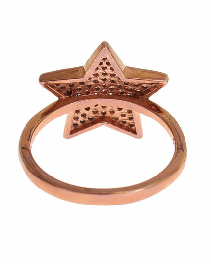 Nialaya Womens Clear CZ Star 925 Silver Ring