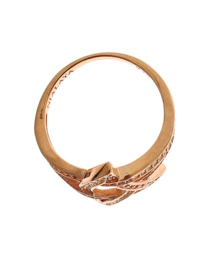 Nialaya Womens Clear CZ Gold 925 Silver Ring