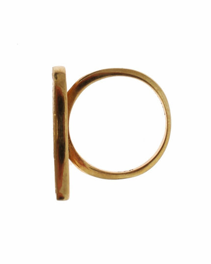 Nialaya Womens Clear CZ Gold 925 Silver Authentic Ring