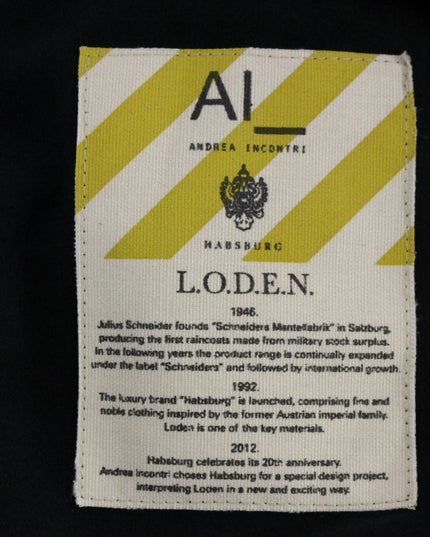 Andrea Incontri Habsburg Blue Green Wool Jacket Coat