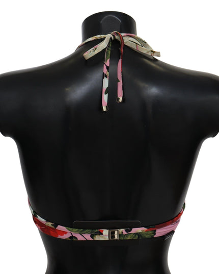 Dolce & Gabbana Multicolor Floral Swimsuit Beachwear Bikini Tops