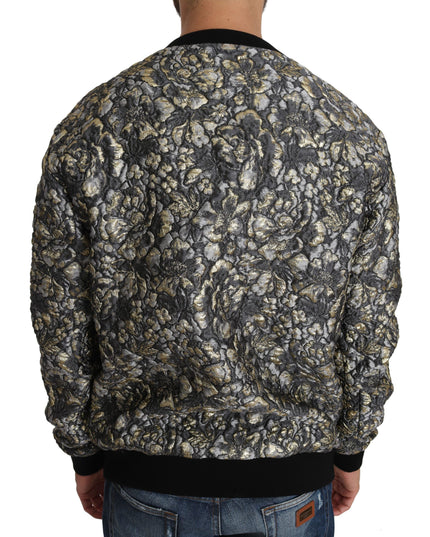 Dolce & Gabbana Multicolor SAMBA Jacquard Palmtree Pullover Sweater