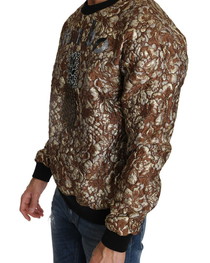 Dolce & Gabbana Multicolor MAMBO Jacquard Pineapple Pullover Sweater
