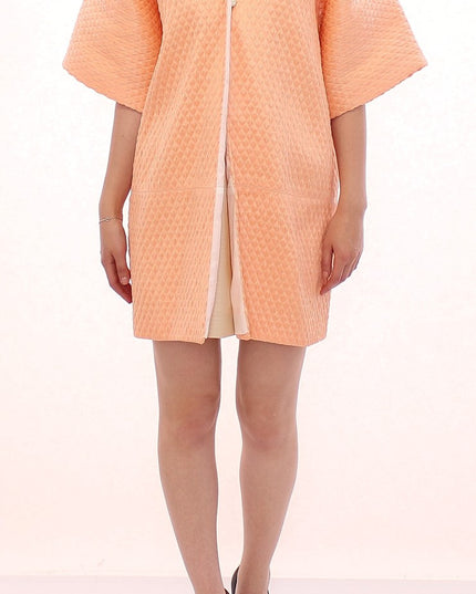 Andrea Incontri Pink Short Sleeves Jacket Coat