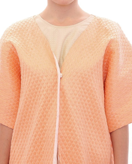 Andrea Incontri Pink Short Sleeves Jacket Coat