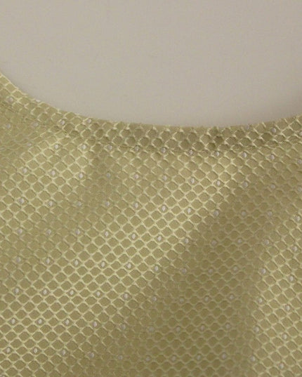 Andrea Incontri Beige Sleeveless Shift Mini Dress