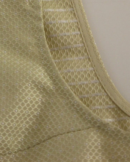 Andrea Incontri Beige Sleeveless Shift Mini Dress