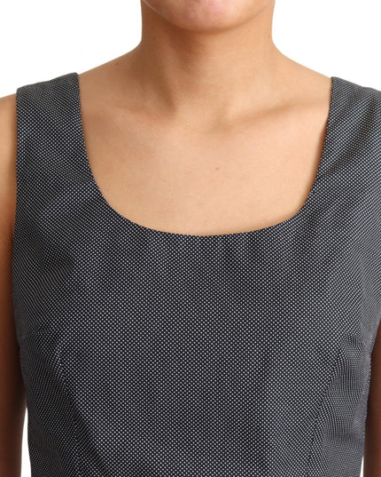 Dolce & Gabbana Black Polka Dotted Cotton A-Line Dress