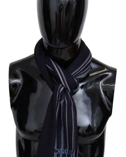 Missoni Multicolor Wool Striped Unisex Wrap Fringes Shawl