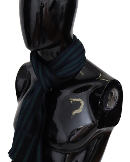 Missoni Multicolor Striped Wool Unisex Neck Wrap Shawl