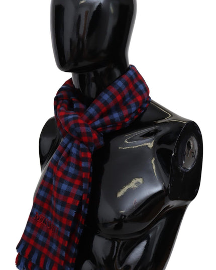 Missoni Multicolor Check Wool Unisex Neck Wrap Shawl