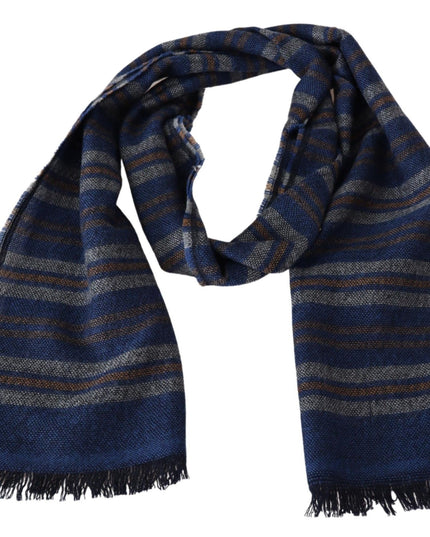 Missoni Multicolor Wool Striped Unisex Neck Wrap Shawl