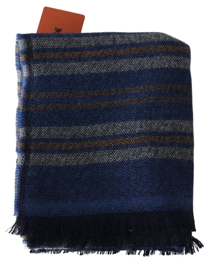 Missoni Multicolor Wool Striped Unisex Neck Wrap Shawl