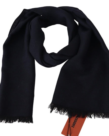 Missoni Black 100% Wool Knit Unisex Neck Wrap Shawl Scarf