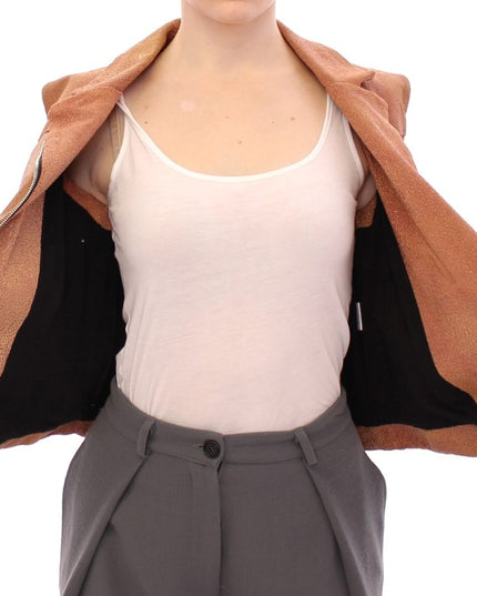 La Maison du Couturier Brown Leather Jacket Vest