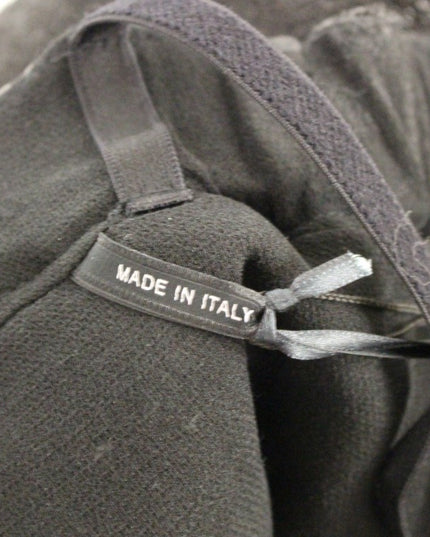 La Maison du Couturier Black Leather Jumpsuit